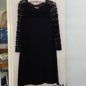 Lily Pulitzer black sweater dress size m